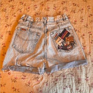 Jordache Light Blue Jean Shorts with Patchwork